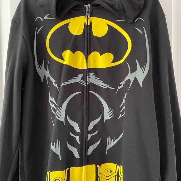 Batman hoodie size M 10-12 - Picture 2 of 4